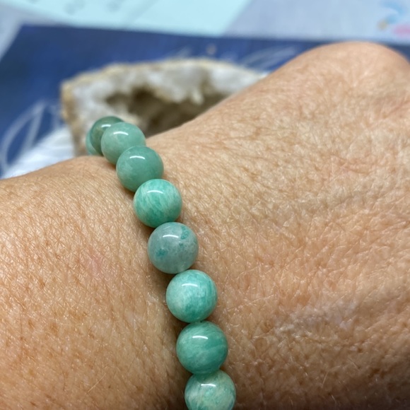 Amazonite Gemstone Bracelet - Picture 2 of 3